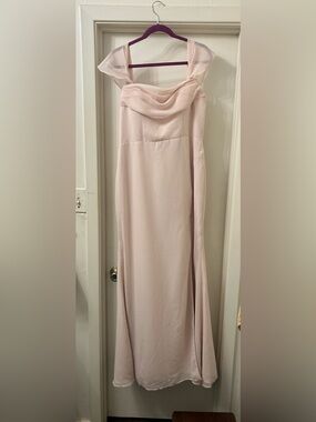 Azazie Blushing Pink Floor-Length Maxi Skirt